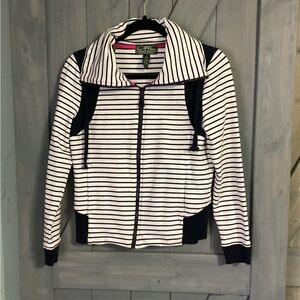 Ralph Lauren Navy Blue & White Striped Jacket